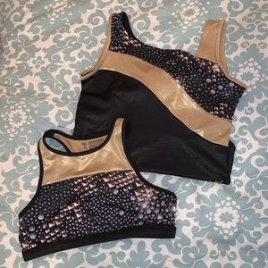 Justice Leotard and Sports Bra Set